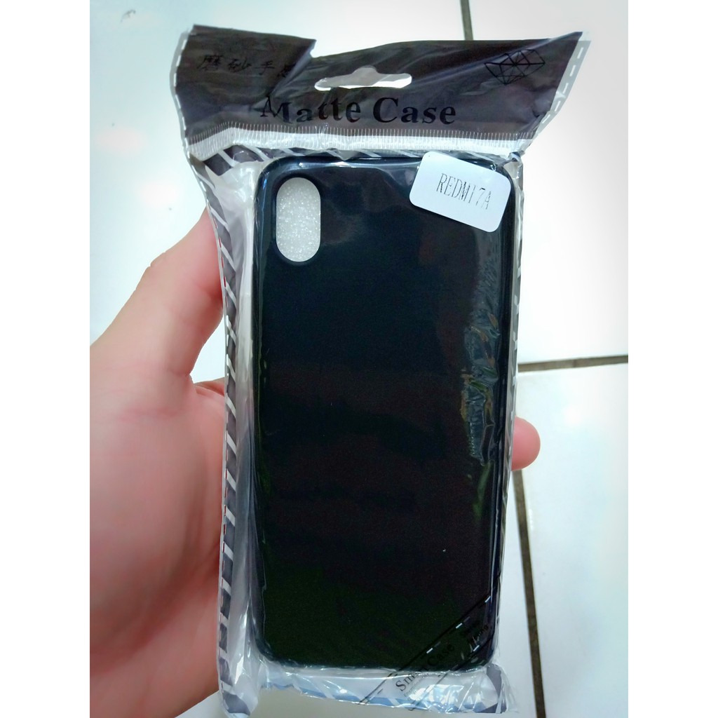 Softcase Xiao Mi Redmi 7A 8A 8 Silikon Slim Matte Jelly Hitam Jelly Lentur Lembut