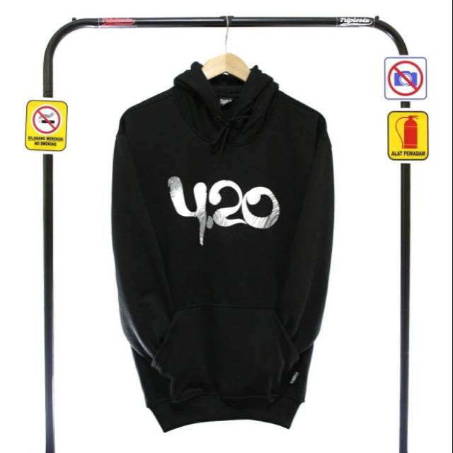 SWEATER DISTRO HOODIE 420 BLACK