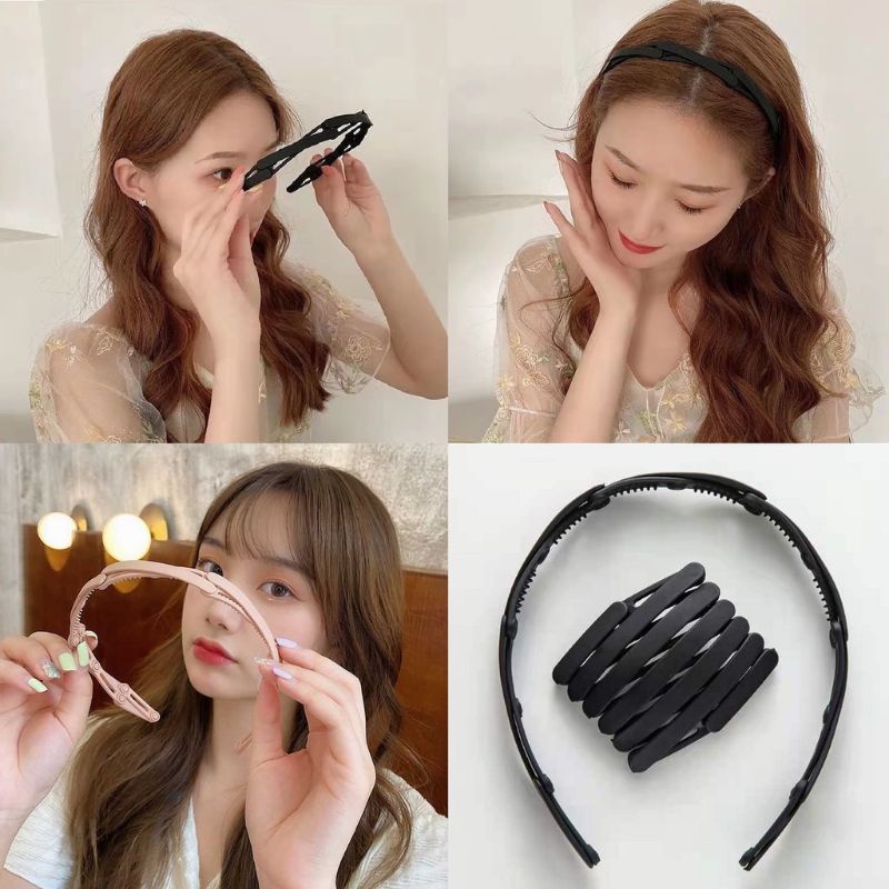 Bando Lipat Elastis KOREA Doff /Bandana Rambut Premium Doff Fold Hairbands CONVENIENCE MAGIC FOLDED HAIRBAND BANDO FASHION PORTABLE