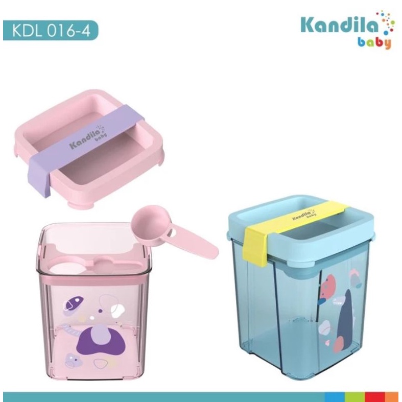 Kandila Baby Milk Container Powder Box 360gr KDL016-4 KDL016-5 KDL016-6 KDL016-7- Wadah Tempat Susu Bubuk Formula Bayi