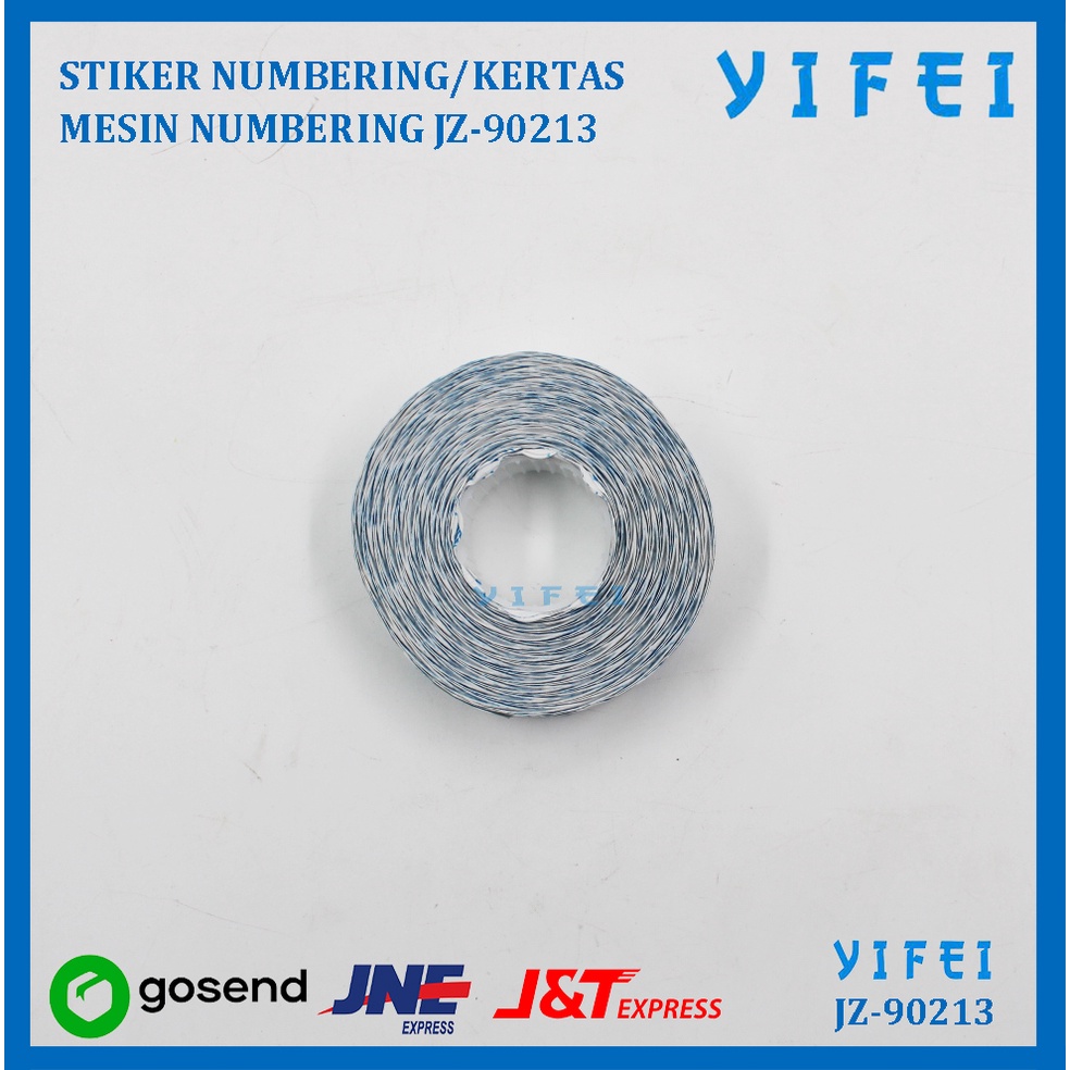 STIKER NUMBERING/KERTAS MESIN NUMBERING 8 DIGIT YIFEI JZ-90213