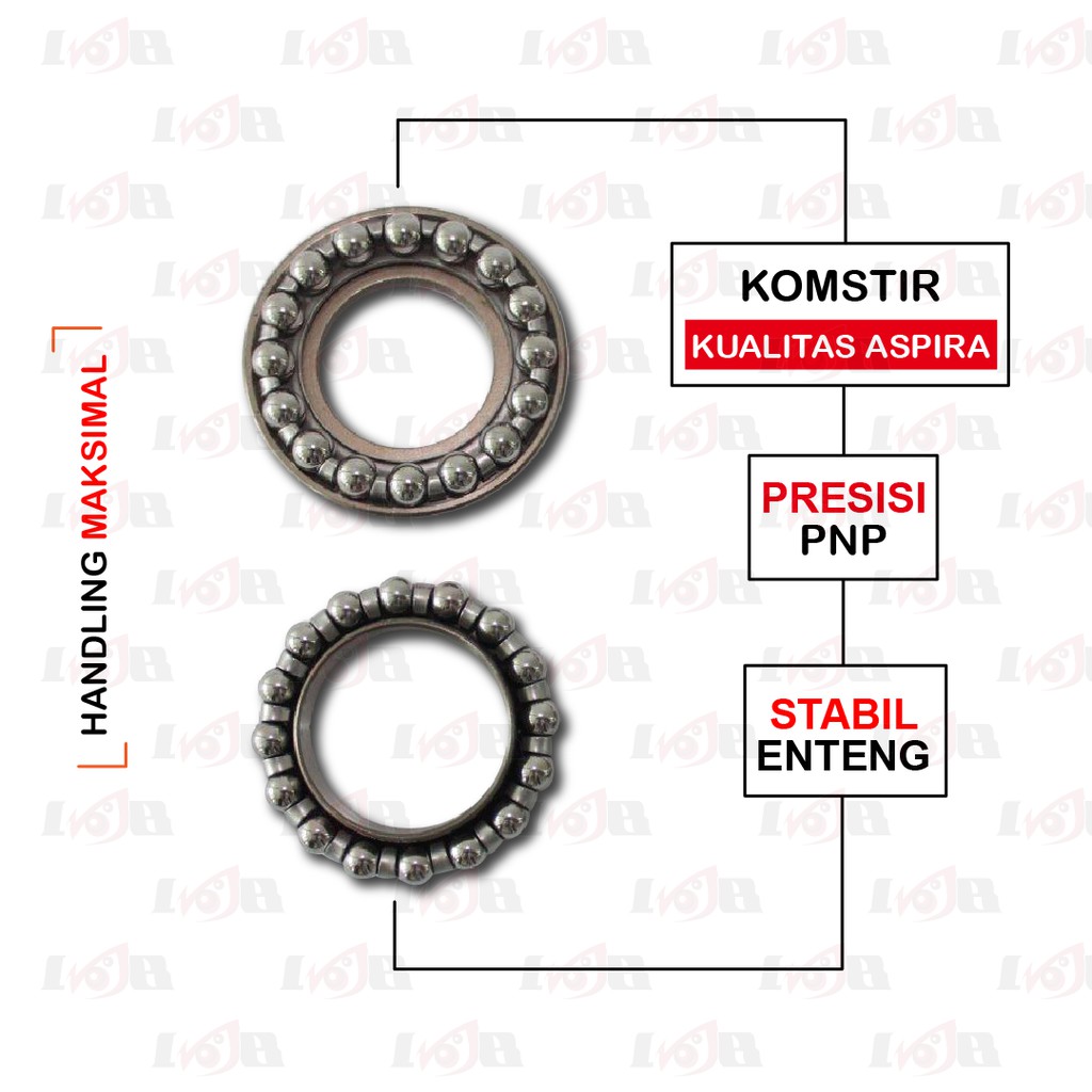 Aspira Komstir Vixion R15 Motor Sport Yamaha Bearing Laher Stang Stir Motor