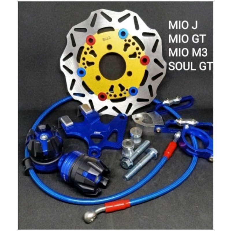 PAKET VARIASI PNP MTR MIO J SOUL GT MIO M3 MIO Z KABEL REM+DISC CAKRAM+JALU AS DEPAN T KALIPER CNC