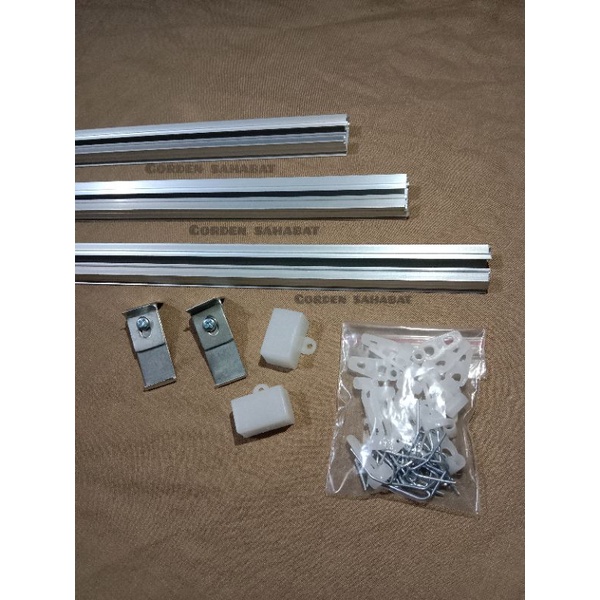 batang gorden 1 meter / batang hordeng 2meter / Besi Hordeng Alumunium / gorden / tiang gorden / bat