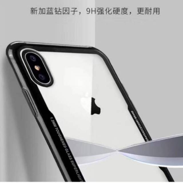 CASE FUZE CLEAR TEMPERED BACK - IPHONE XS X