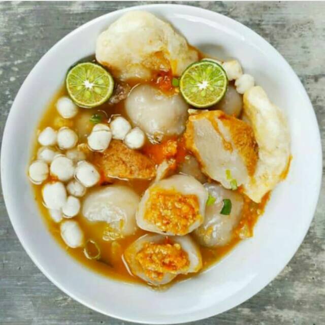 

Baso aci Mercon(isi sambel)/baso aci khas garut/baso aci murah/camilan instan