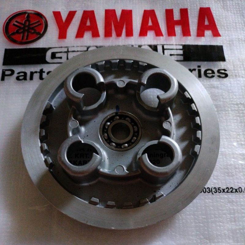 TUTUP RUMAH KAMPAS KOPLING LAWAN KAKI 4 R25 MT25 ORIGINAL