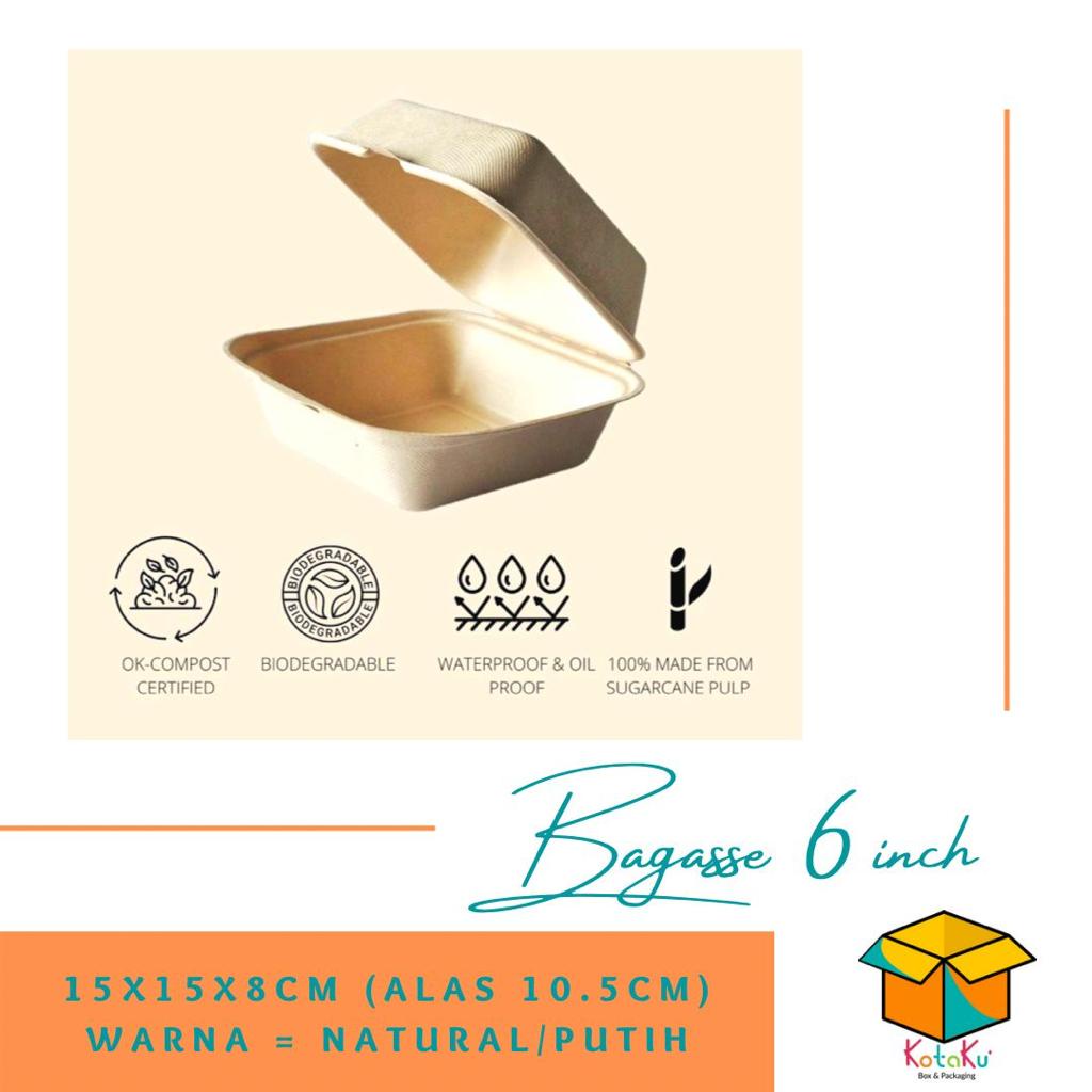 Box Burger/ Bagasse Burger/ Tempat Burger