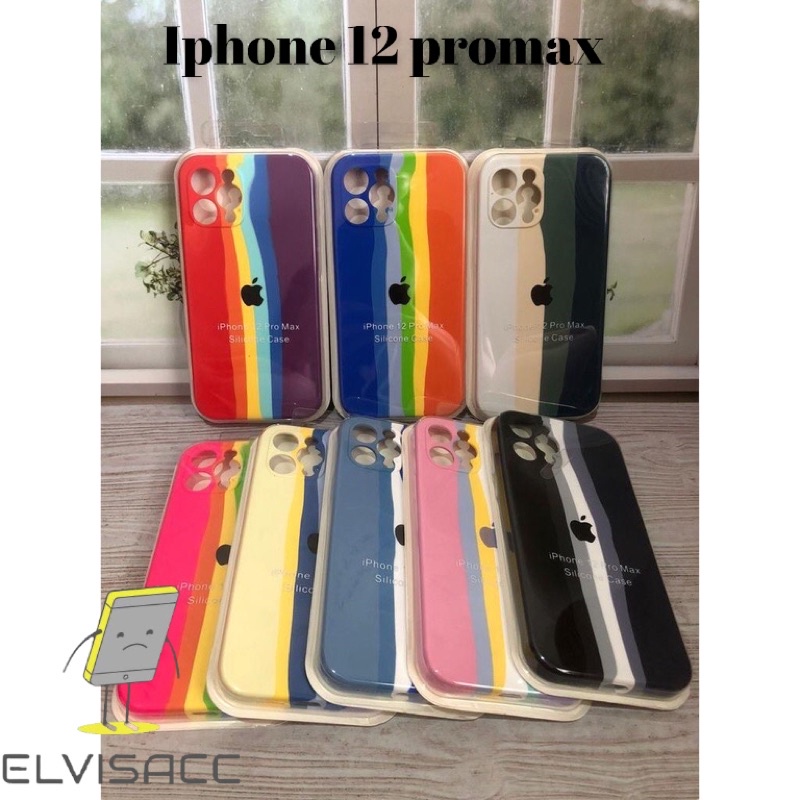 CASE IPHONE 12 PRO MAX SILIKON CASE NEW RAINBOW COVER IPHONE 12 PROMAX