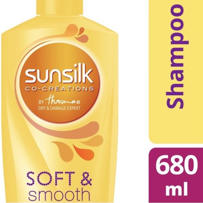 Ada 12.12>> Sunsilk Shampoo Soft & Smooth 680ml / Sunslik Botol Kuning 680 ml #