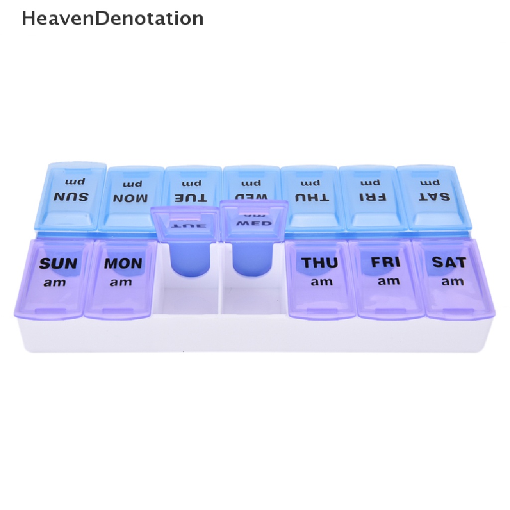 [HeavenDenotation] Hot Sale 7 Day Weekly Pill Medicine Box Holder Storage Container Case Portable