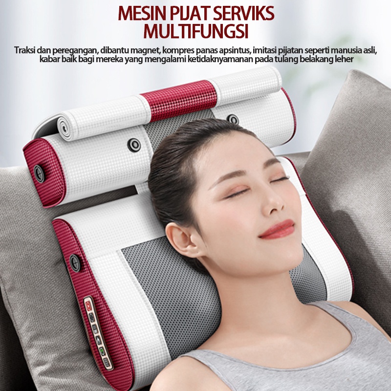 Bantal Pijat Elektrik Multifungsi Full Body Massage Alat Bantal Pijat portable Home Masaage Pillow bantal pijat SURPABAYA