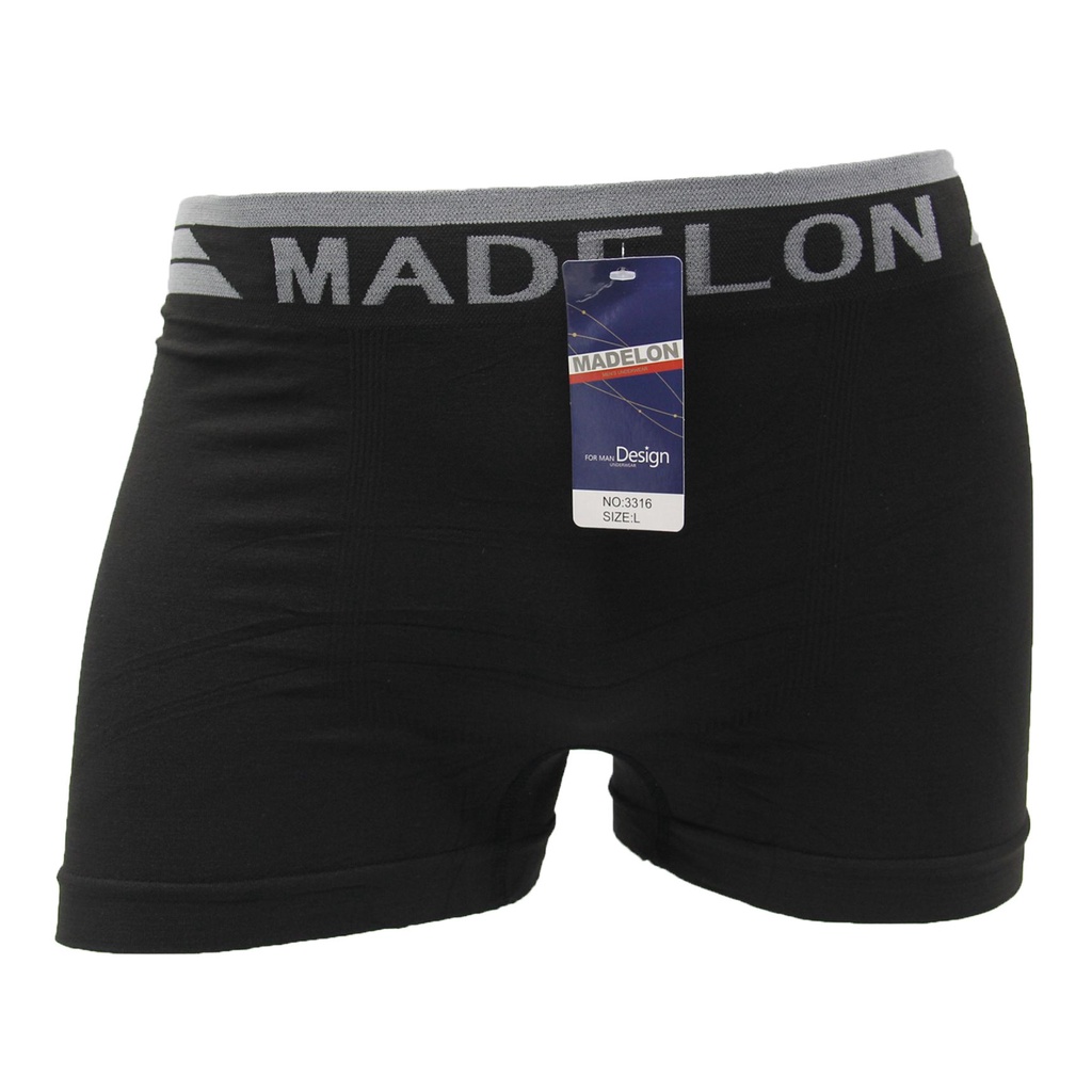 Celana Dalam BOXER Pria Mdelon 3316 Bahan Rajut Super LEMBUT / CD Sempak Pria IMPORT