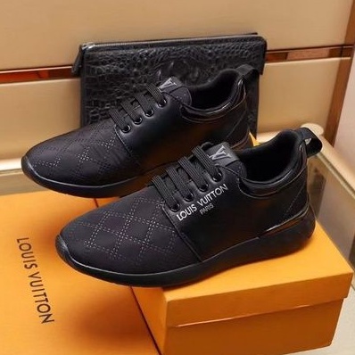 sepatu lv sneaker mirror quality lou is vuitton shoes men run away top Brand P1SHOES
