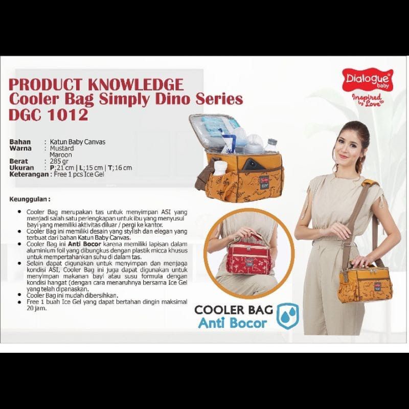 Dialogue Baby Cooler Bag Simply Dino Series DGC1012 - Tas Asi