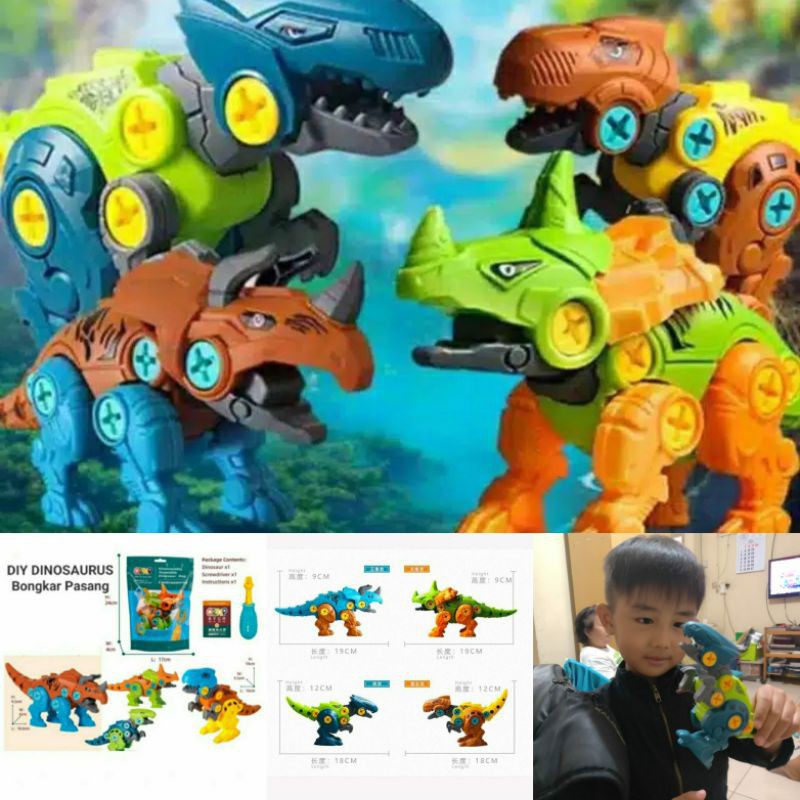 Bongkar Pasang Dinosaurus/ Merakit Dinosaurus