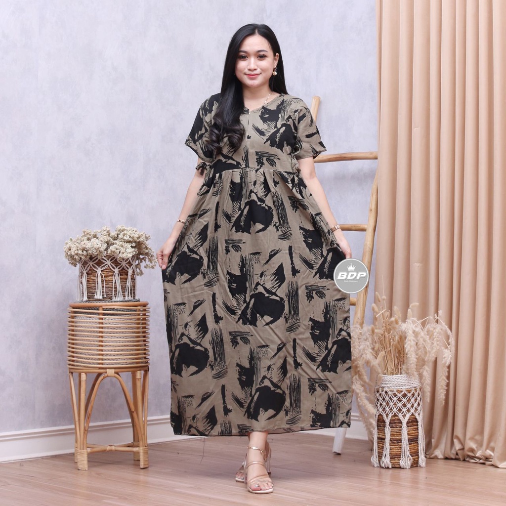 Dianputri - Daster Chibi Panjang Semata kaki Busui Kekinian Non Ruffle Dianputri-6