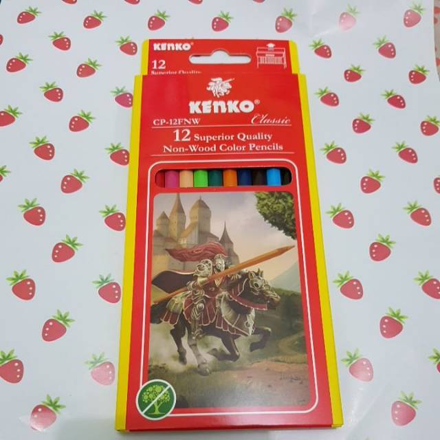 

Pensil warna 12 tanpa kayu woodless