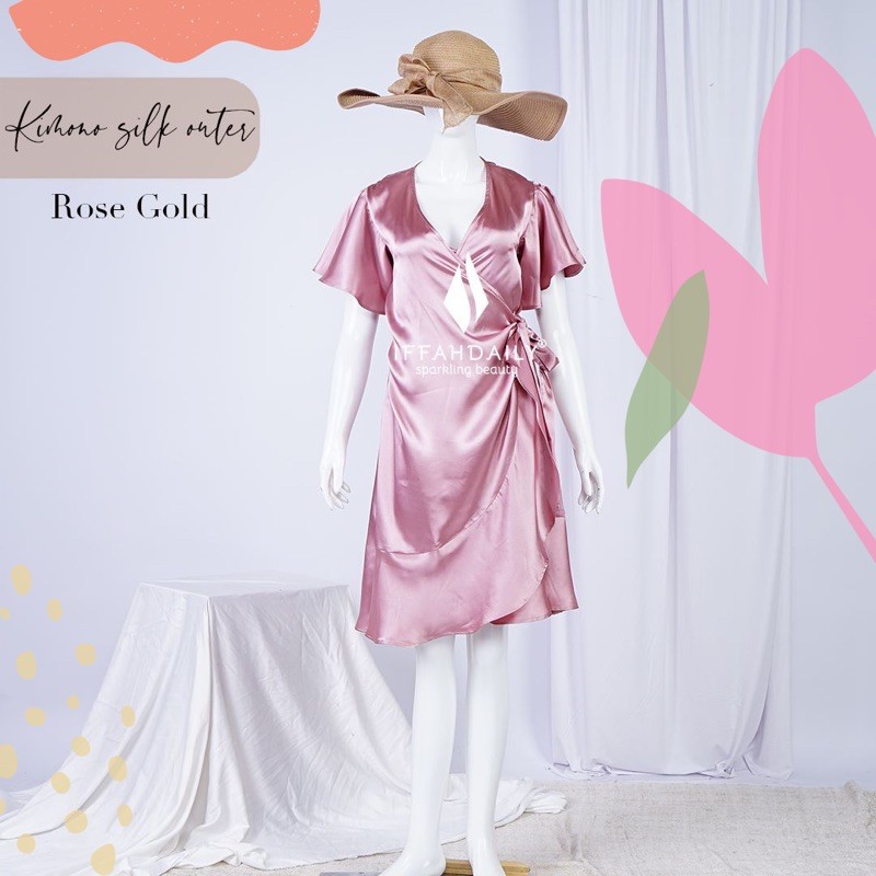 kimono silk outer iffah