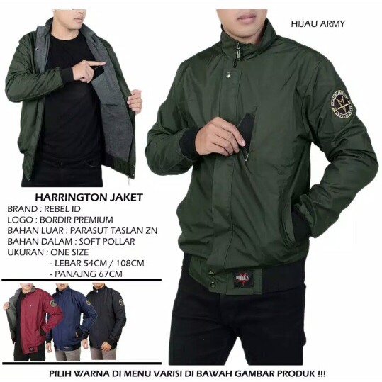 Jaket Parasut Pria Harrington