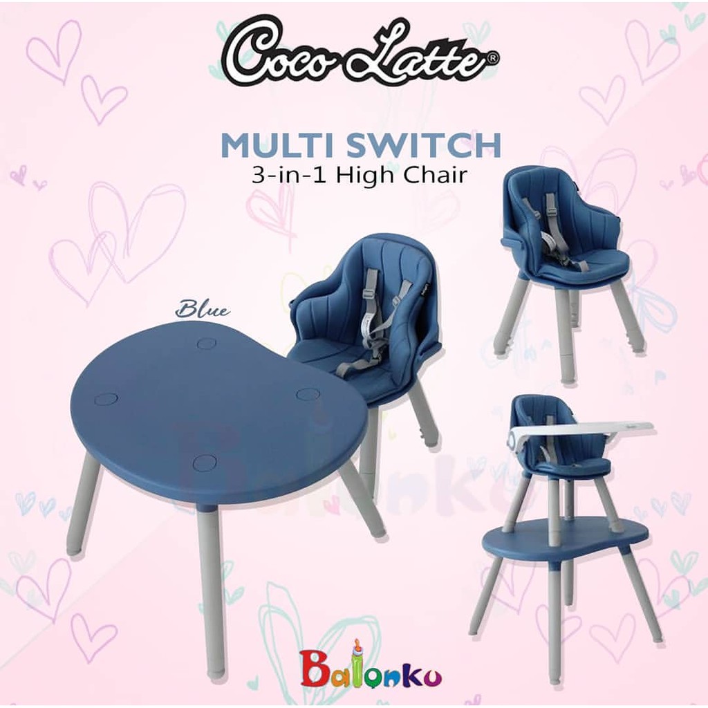 Cocolatte Highchair Cl2308 Multi Switch 3in1 Shopee Indonesia