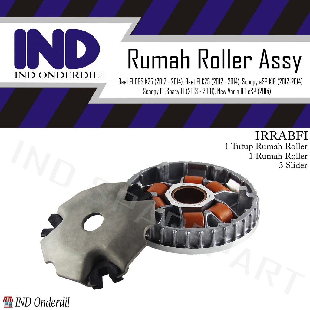 Rumah Roller-Roler Lengkap-Tutup-Slider Spacy FI/Beat F1 CBS