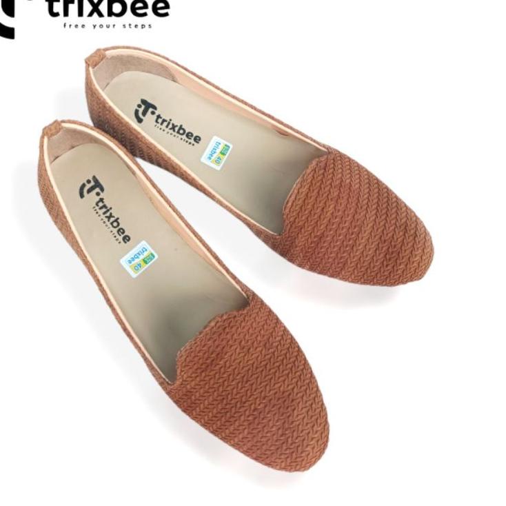 Trend - Trixbee - sepatu santai wanita - sepatu rajut - sepatu wanita kekinian - sepatu wanita polos