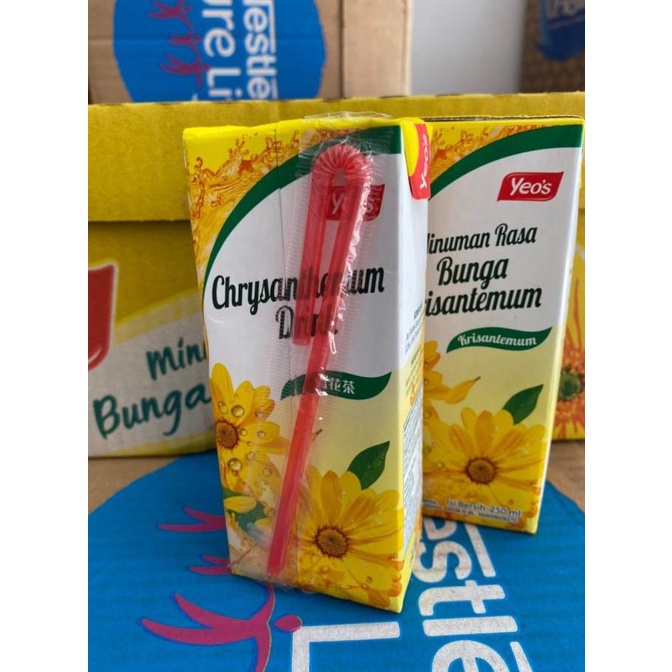 

(BISA COD) Teh Kembang Yeos chrysanthemum Kotak 250ml CUCI GUDANG Kode 176