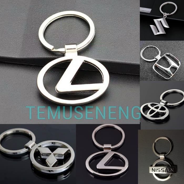 Gantungan Kunci Mobil Lexus Keychain Key Chain Emblem Logo 3D Chrom