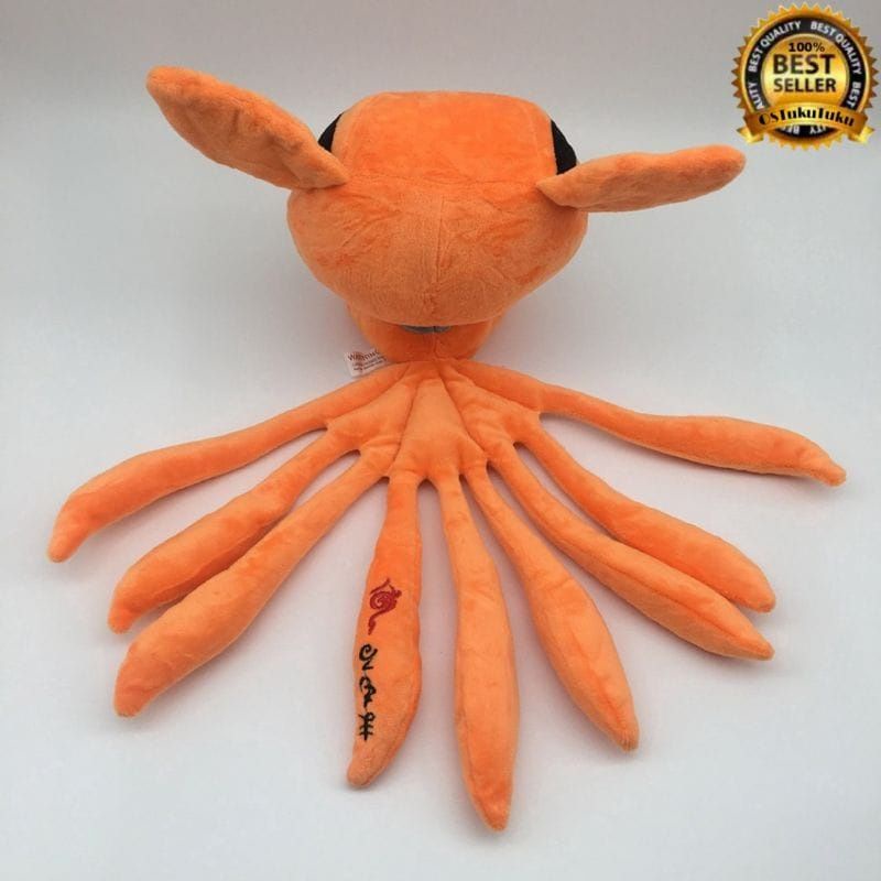 Boneka Anime Naruto Kyubi Kurama Nine-tales Fox Animal Soft Stuffed Toys For Children Plush Doll Gift