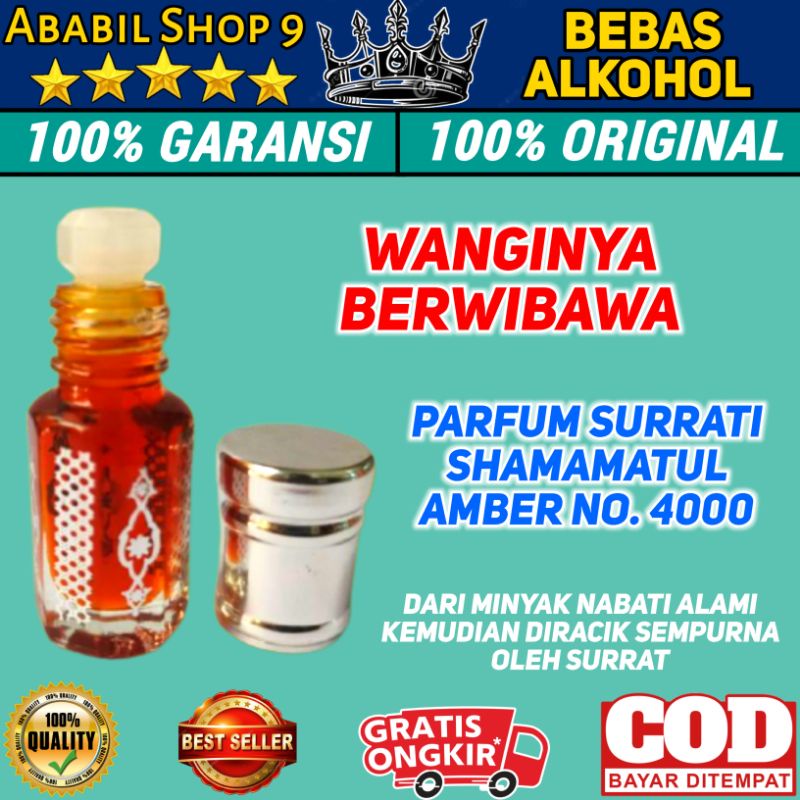 COD Parfum Shamamatul Amber No. 4000 Original Surrati
