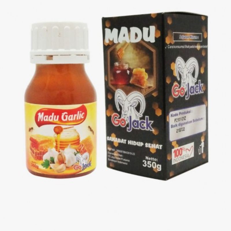 

Go Jack Madu Garlic Asli Penambah Stamina Daya Tahan Tubuh Kemasan 350 gram