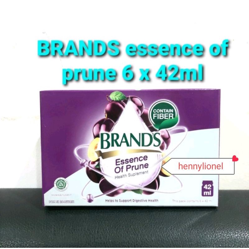 

brands essence of prune kemasan 42gr x 6botol(100%original)