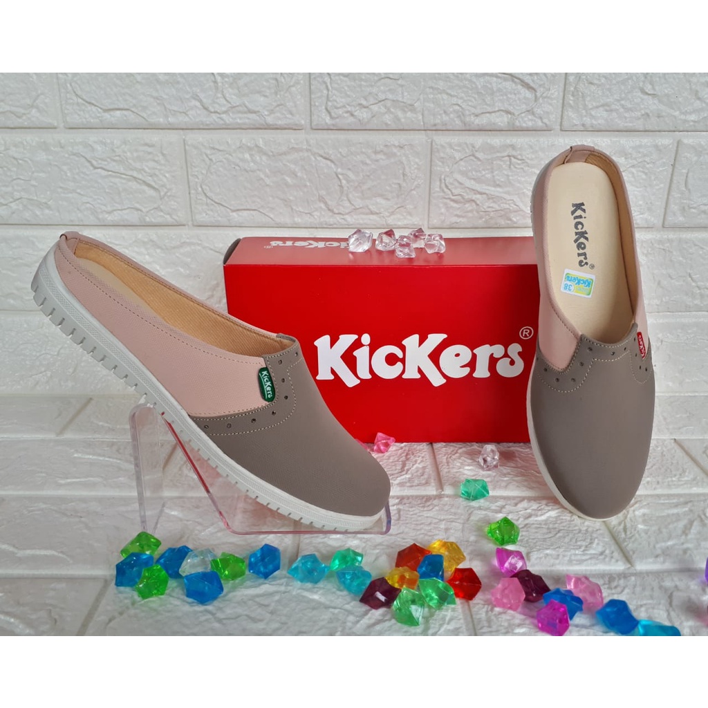 SEPATU WANITA KICKERS FLAT SHOES  MURAH HARGA GROSIR/SEPATU SELOP KICKERS