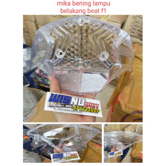 Mika bening lampu belakang beat fi