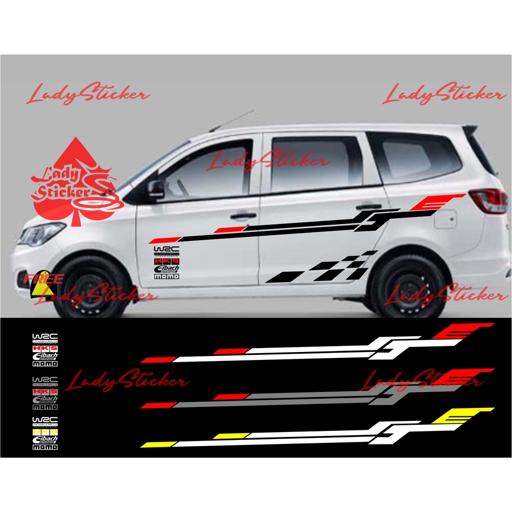 STICKER STIKER MOBIL WULING CONFERO ALMAZ STIKER MOBIL CONFERO ALMAZ ERTIGA PROTON TERLARIS