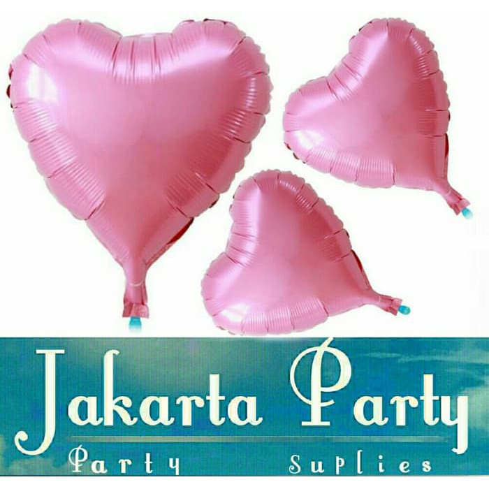 Balon Foil Love Mini Pink / Balon Love / Balon Hati Mini