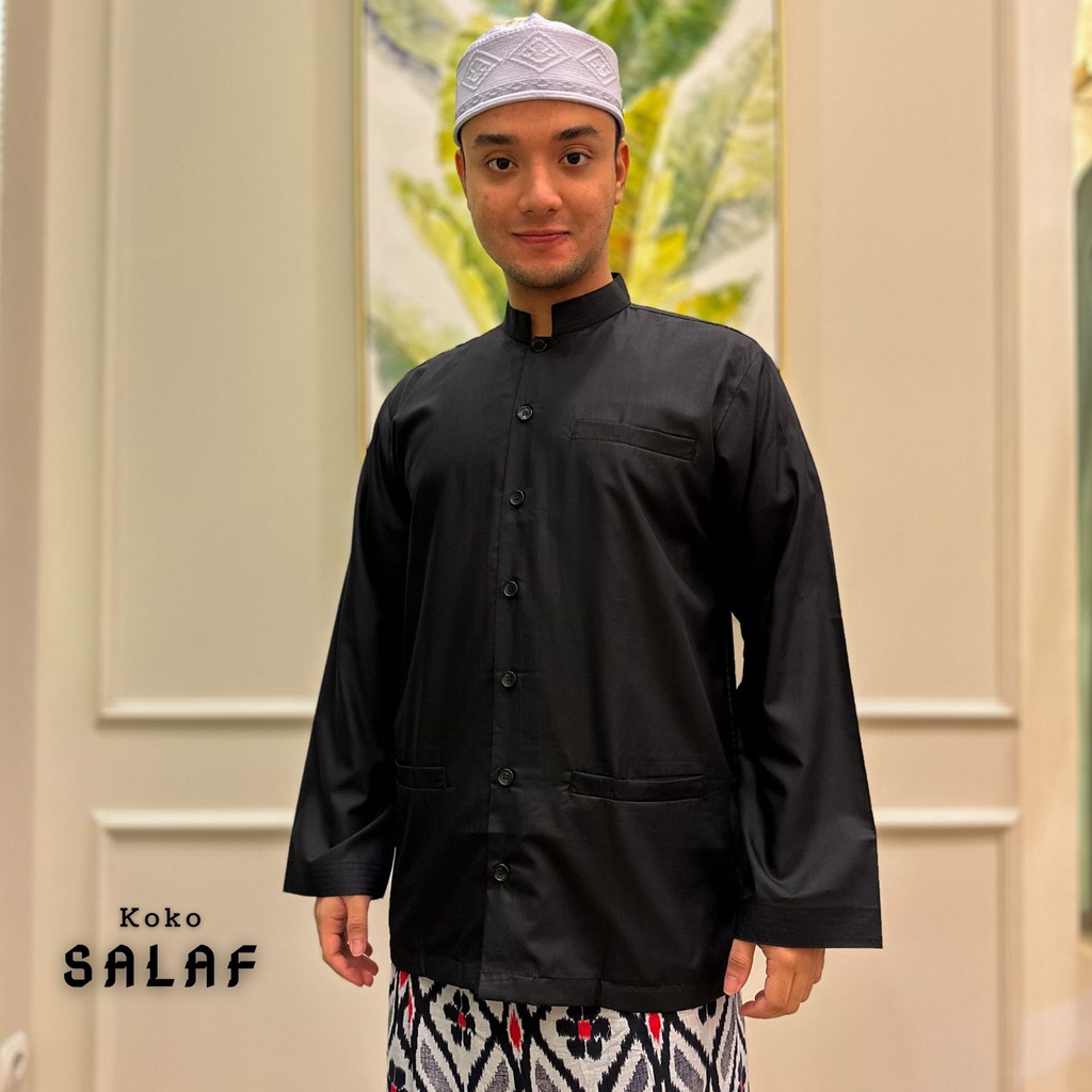 Koko Salaf Lengan Panjang Babagaf Fashion Muslim Pria Dewasa Model Haibah