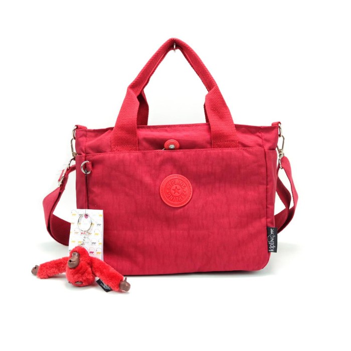 Tas Selempang Cewek kipling 2in1 KP19641  Merah Tas Wanita BEST SELLER Grosir Korea Bag Original Sli
