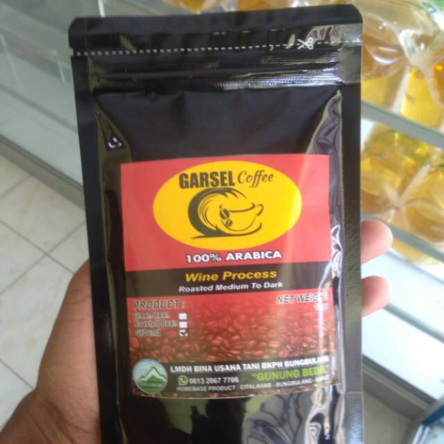 

Garsel coffee 100% arabica wine process