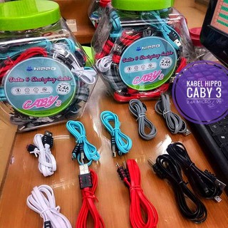 Kabel Data Charger HIPPO CABY 3 Micro usb isi 50 per