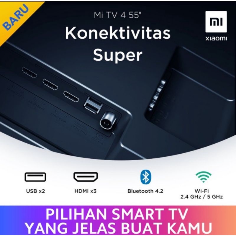 Xiaomi Mi TV4 55 inch 4K Smart TV Garansi Resmi