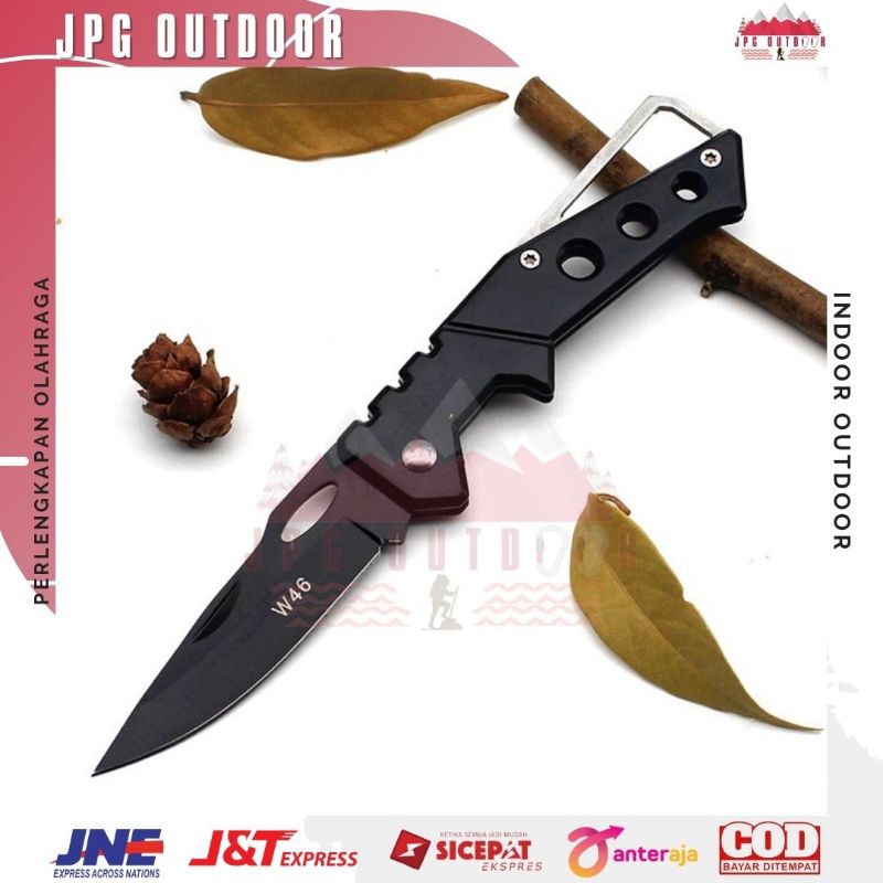 Pisau Saku Lipat Mini Portable Survival Tool Knife Serbaguna