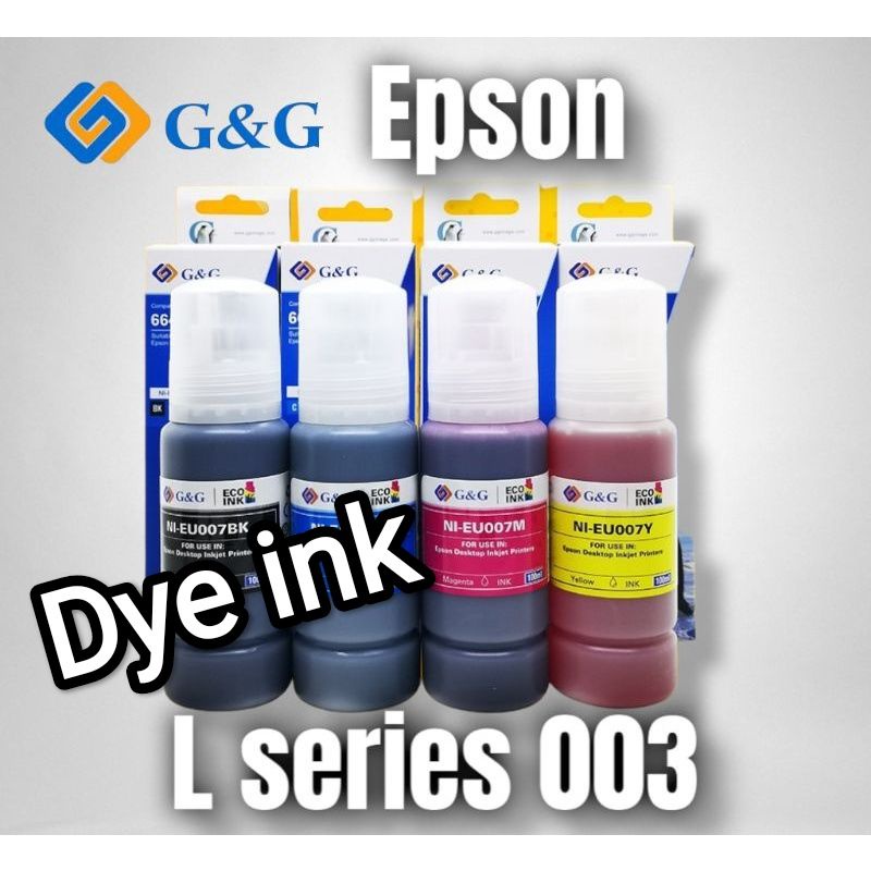 tinta art paper epson infus 664 - 003 / tinta dye epson 003 / tinta dye epson 664 / tinta dye canon GI790 Gseries / inktank G&amp;G hasil mantapz jiwa