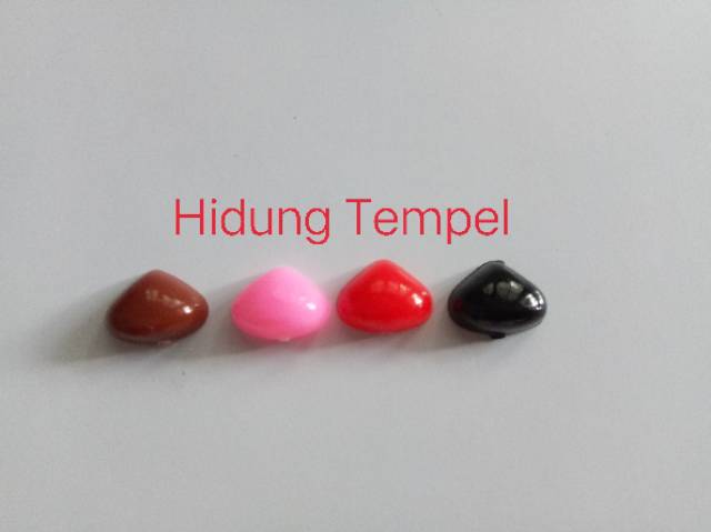 Hidung Boneka Tempel 8x7mm dan 10x8mm (10pcs)