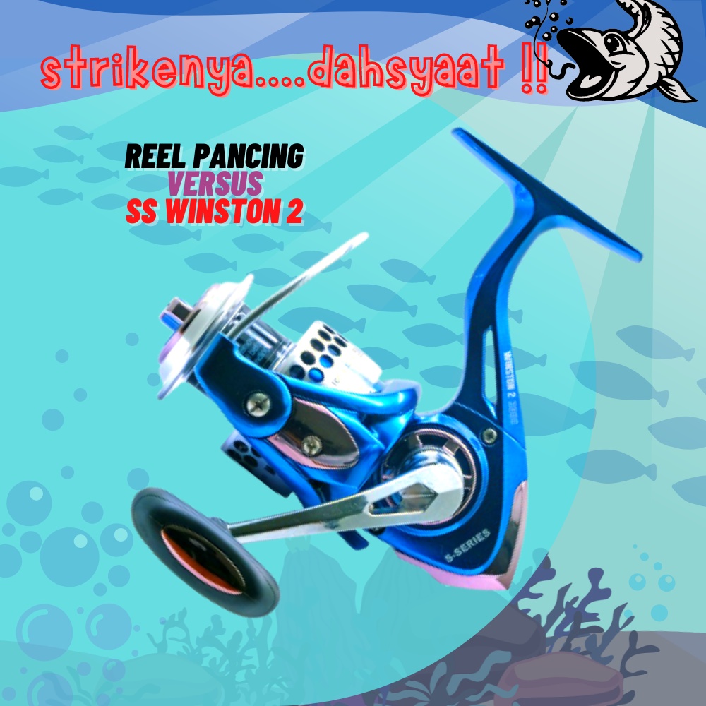 Reel Versus SS Winston II 2000 4000 6000 Alat Kerekan Pancing Spinning Olahraga Outdoor Murah 12 Bal