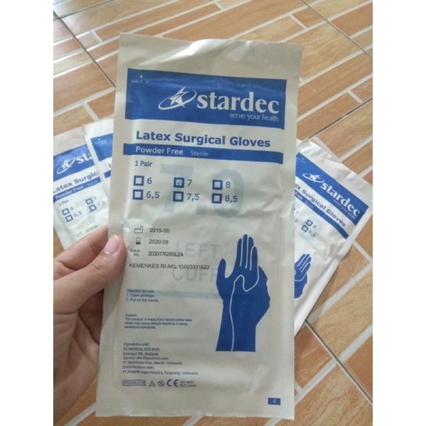 SARUNG TANGAN STERIL | HANDSCOON STERIL PER PASANG