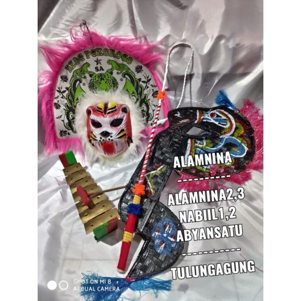 kuda lumping Gambang gamelan cambuk sabet topeng spon