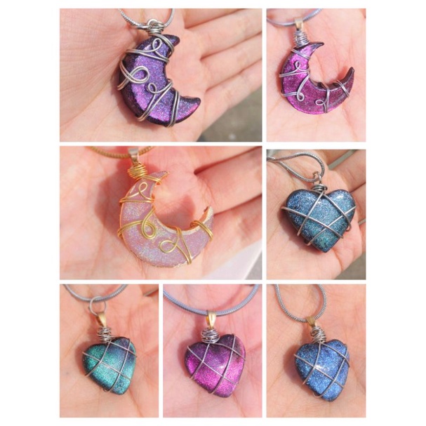 Kalung Barbie Diamond Castle Kalung Wanita Termurah Anti karat Aurora Titanium Anti Karat Stainless 