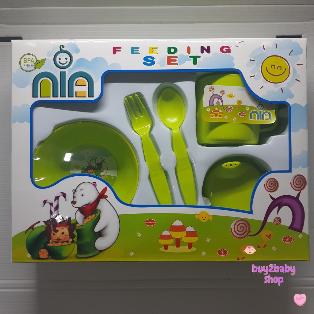 Tempat makan Bayi NIA fedding set NIA kecil murah